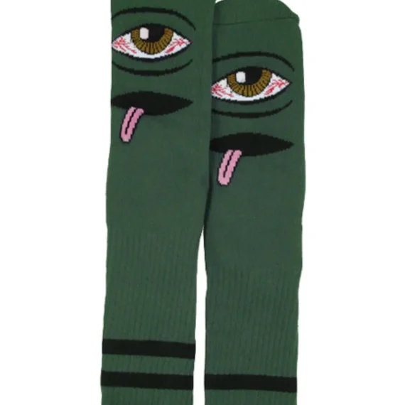 TOY MACHINE BLOODSHOT EYE SOCK FOREST OS