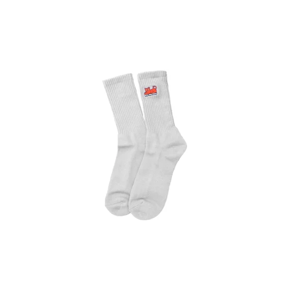 TOY MACHINE DEVIL CAT SOCK WHITE OS