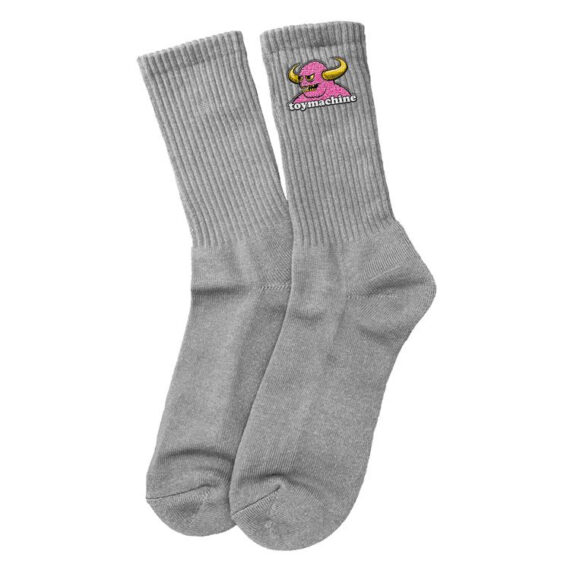 TOY MACHINE BRAIN MONSTER SOCK GREY OS