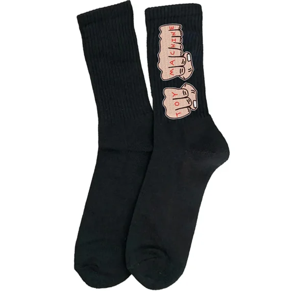 TOY MACHINE FISTS SOCK BLACK OS