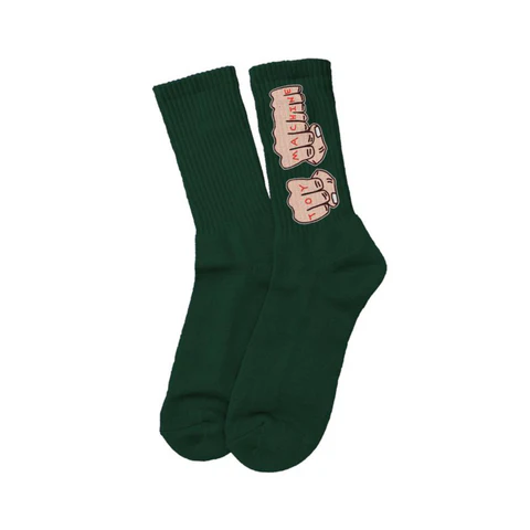 TOY MACHINE FISTS SOCK GREEN OS