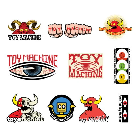 TOY MACHINE STICKER PACK 1 (10 PACK)