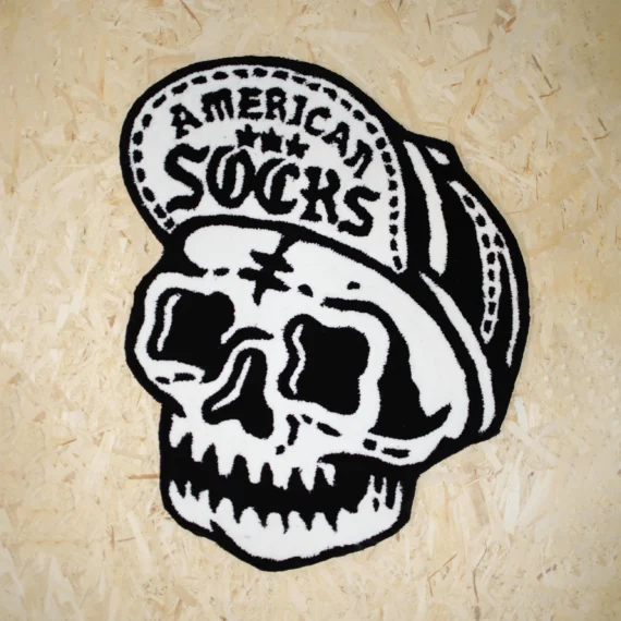 AMERICAN SOCKS SKATER SKULL RUG (100X60)