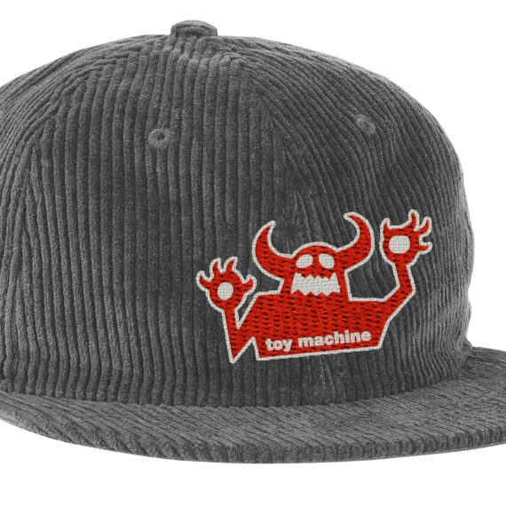 TOY MACHINE OG MONSTER CORD CAP GREY OS