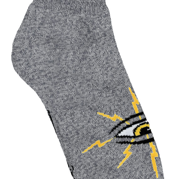 TOY MACHINE LIGHTENING EYE SOCK HEATHER GREY OS