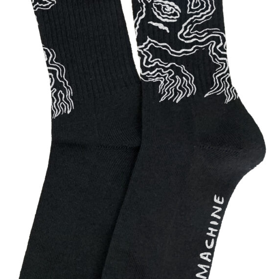 TOY MACHINE THE VOID SOCK BLACK OS