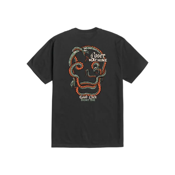LOSER MACHINE SNAKE EYES S/S TEE BLACK