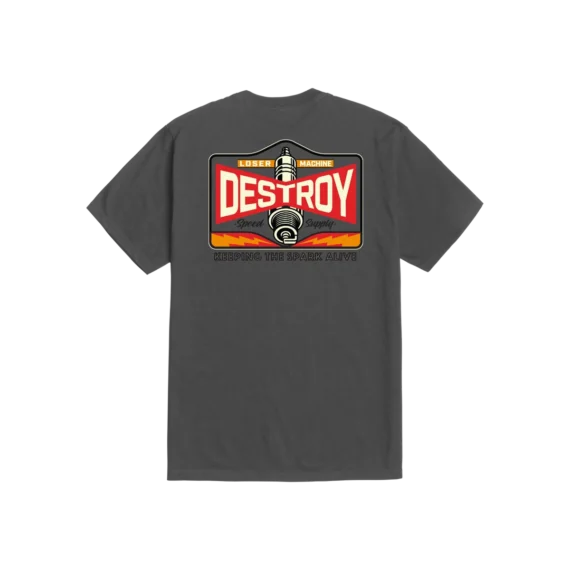 LOSER MACHINE HOT SPARK S/S TEE VINTAGE BLACK