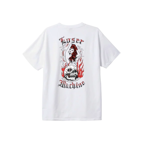 LOSER MACHINE HYPNOTIC S/S TEE WHITE ENZYME