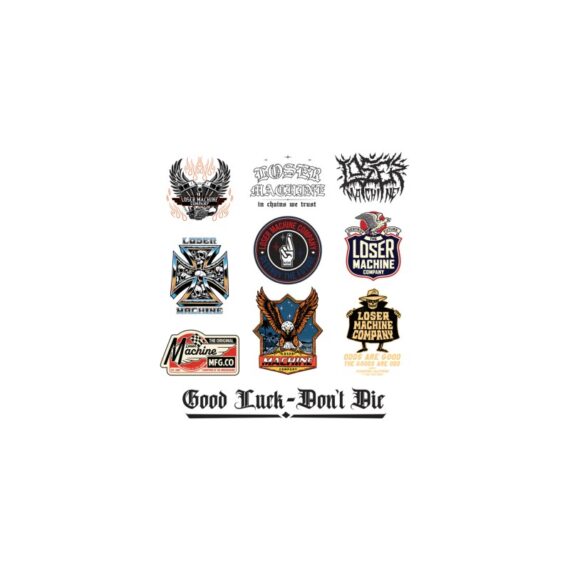 LOSER MACHINE STICKER PACK XII (10 PACK)