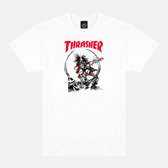 THRASHER OUTLAW 2-TONE S/S TEE WHITE