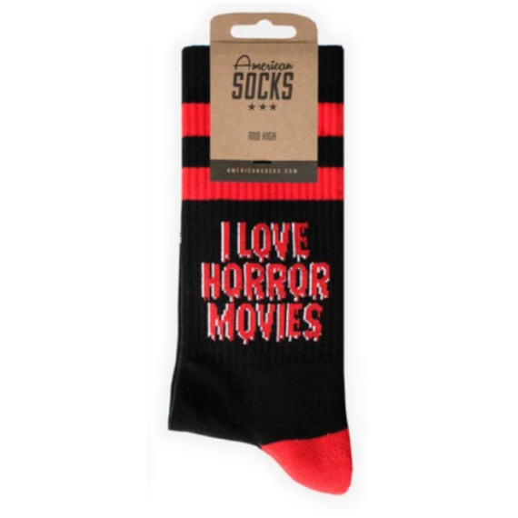 AMERICAN SOCKS LOVE HORROR MOVIES MID HIGH OS