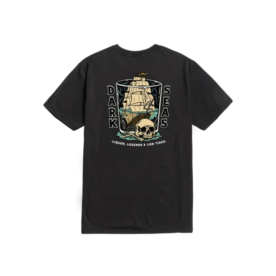 DARK SEAS LIQUOR & LEGENDS PREMIUM S/S TEE BLACK