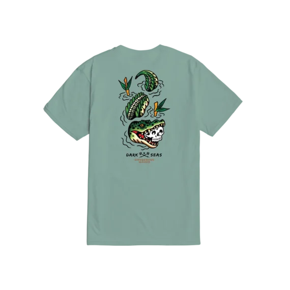 DARK SEAS BITE FIRST PREMIUM S/S TEE DUSTY BLUE